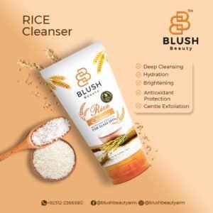 Blush Beauty Rice Cleanser with Rice Water & Niacinamide | 120ml
