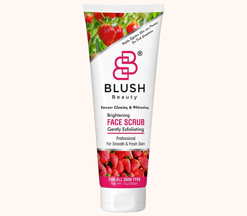 Blush Beauty Strawberry Brightening Face Scrub | 200ml - Image 2