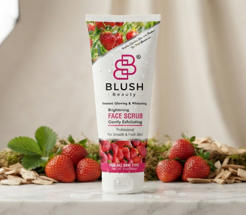 Blush Beauty Strawberry Brightening Face Scrub | 200ml