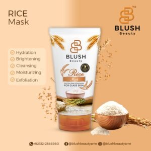 Blush Beauty Rice Face Mask with Rice Water & Niacinamide | 120ml
