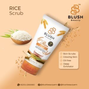 Blush Beauty Rice Facial Scrub with Rice Water & Niacinamide | 120ml
